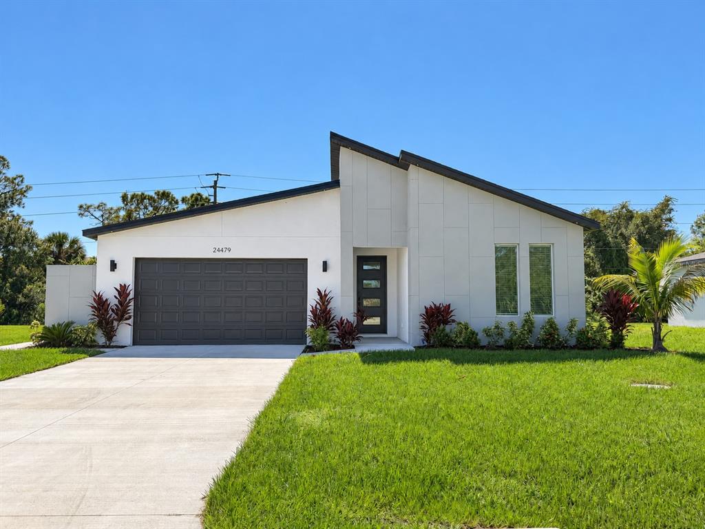 Front exterior. Actual property photo, digitally refined.
