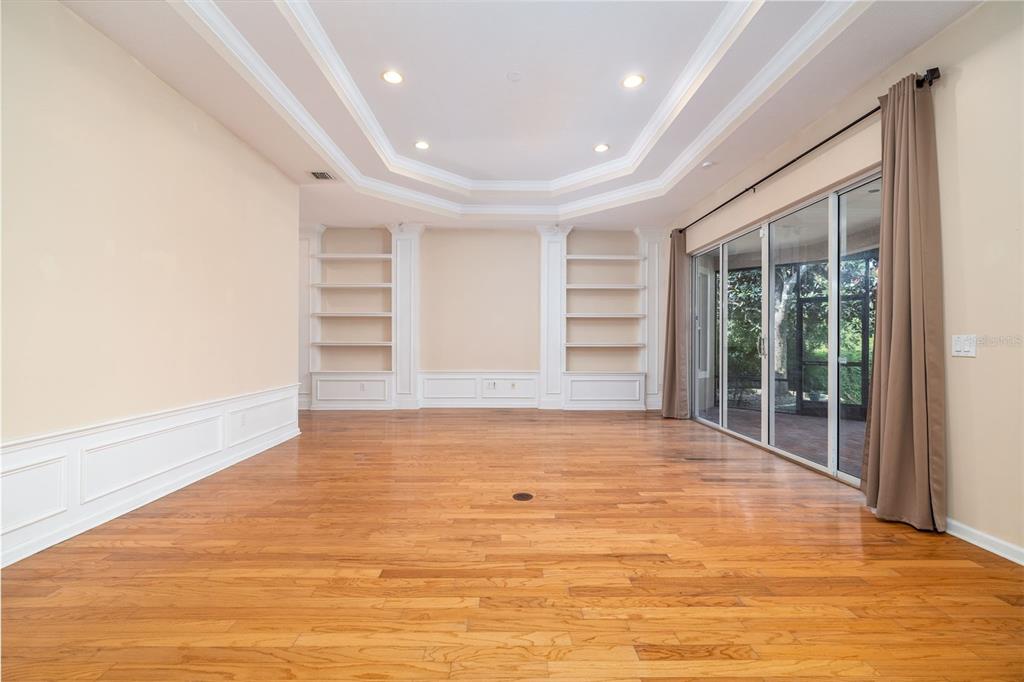 Living Room, Custom Book Shelves