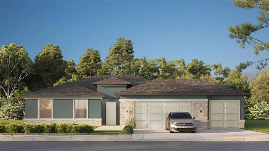 Photo is a rendering of the home.