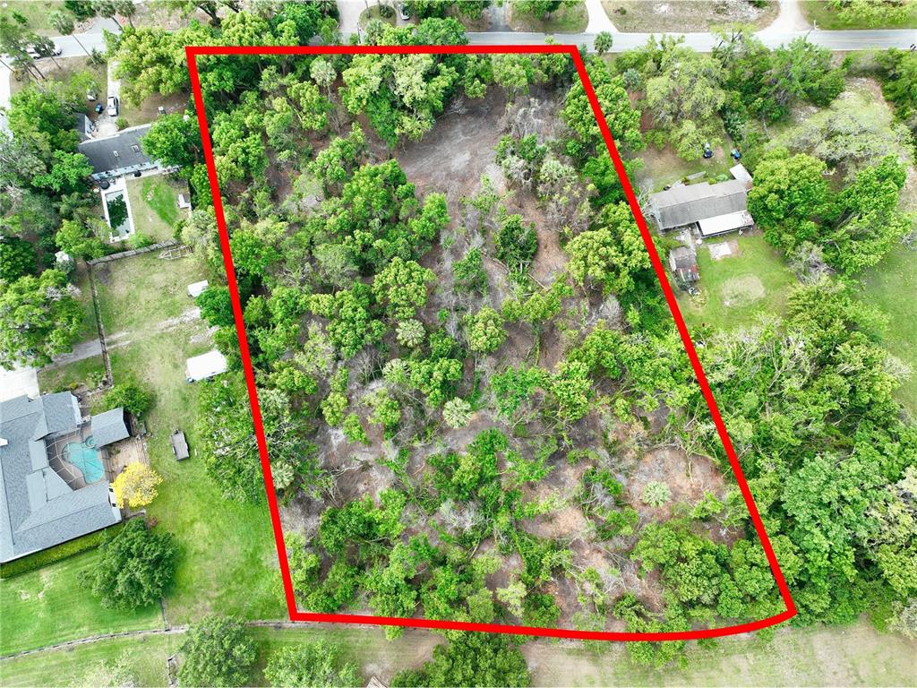 Outline of property from back to front