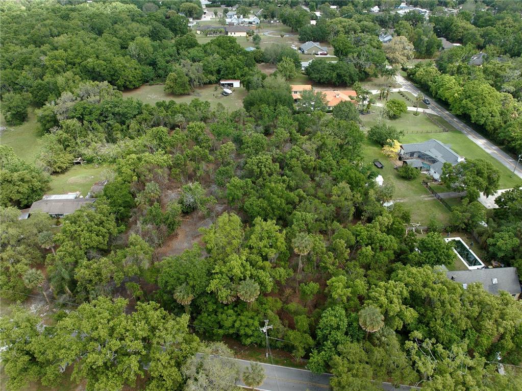 Aerial view from front of property looking towards rear of property