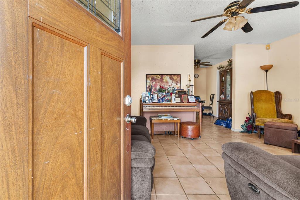 Living area as you enter the home