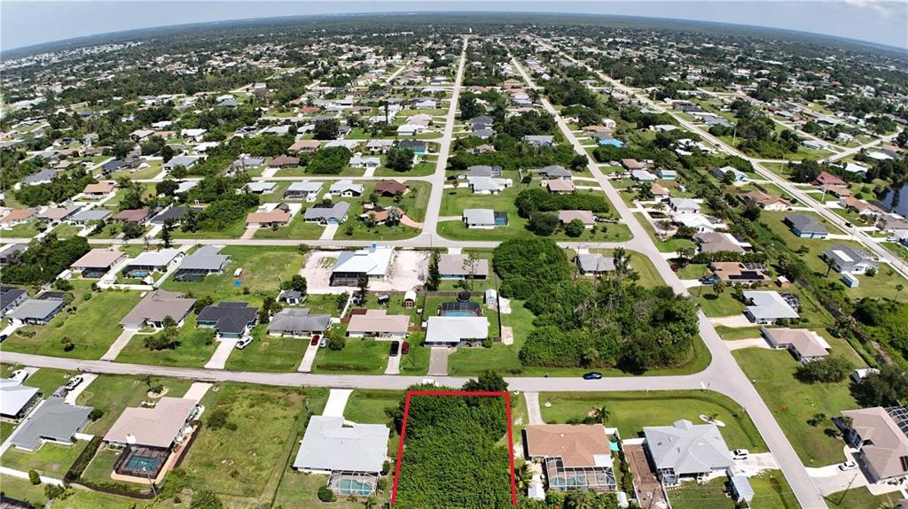 Looking North.  This lot has a nice Southern exposure.
