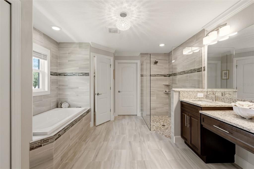 Wonderful large primary bathroom