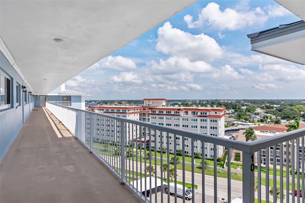 View as you exit elevator on the way to your unit.