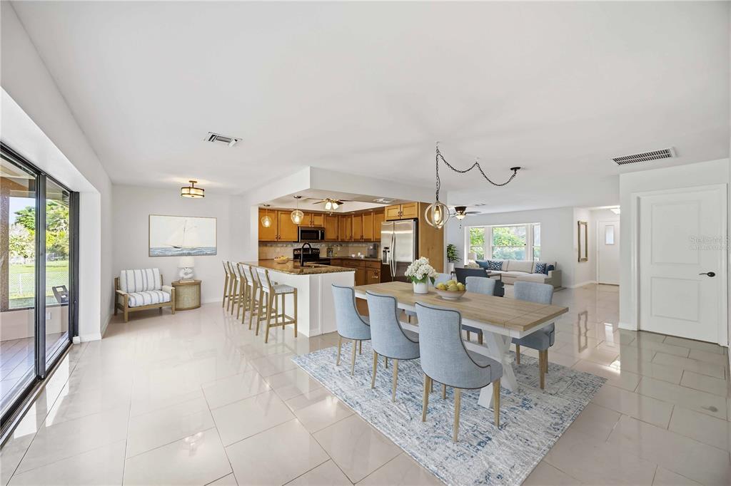 Virtually Staged Dinning areas