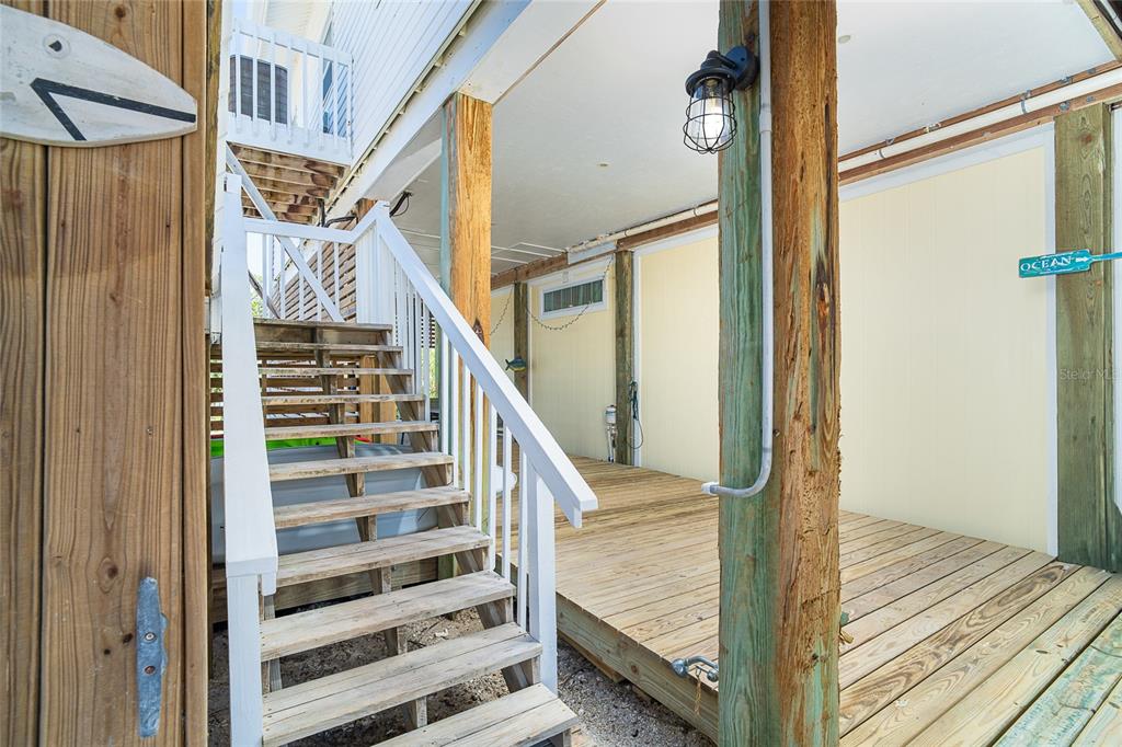 Stairs to Entry.