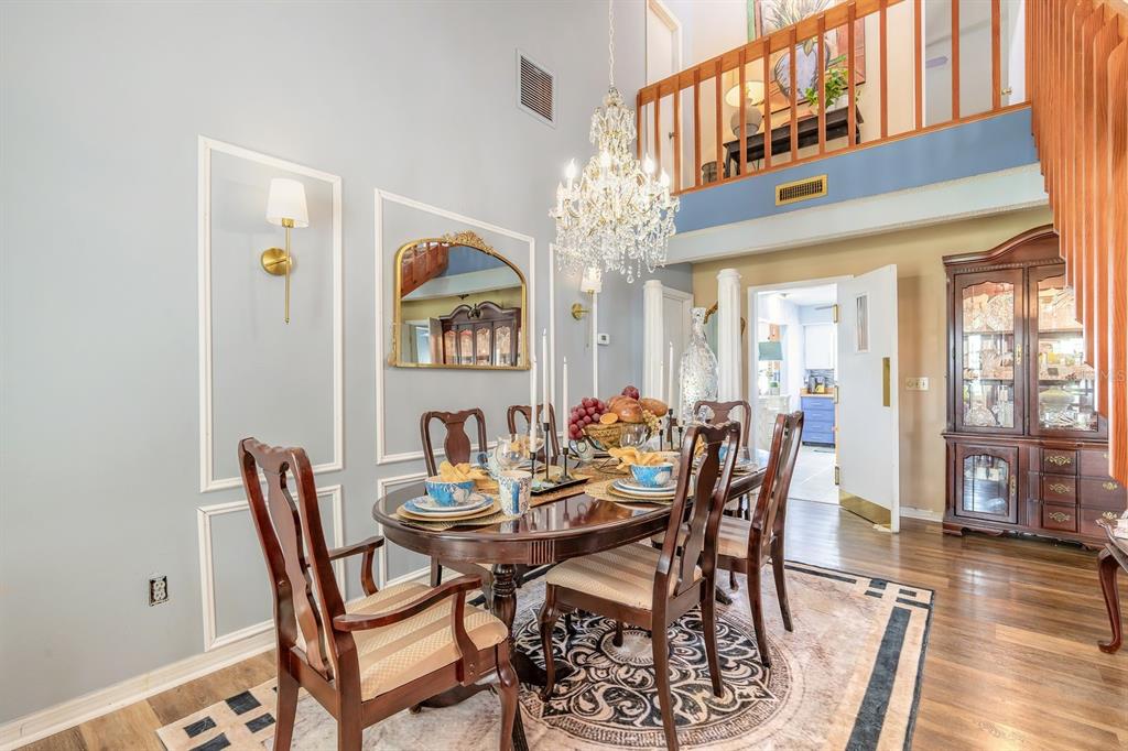 Formal exquisite dining room
