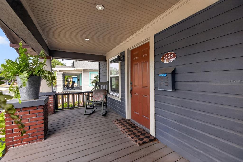 Large Open Air Covered Front Porch