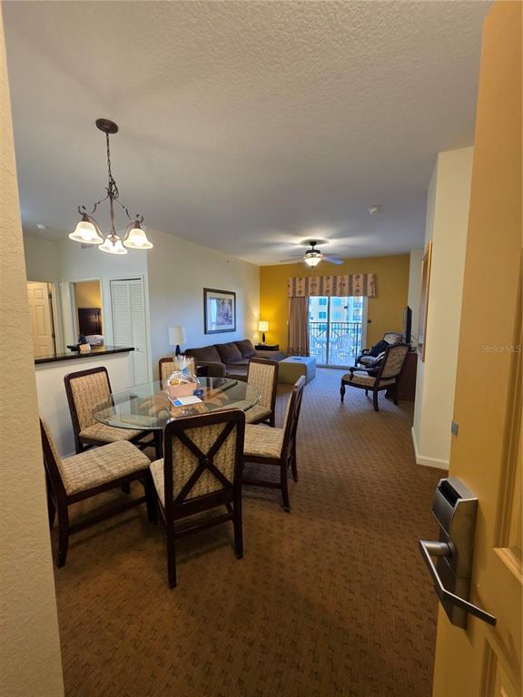 Dining and living room area
