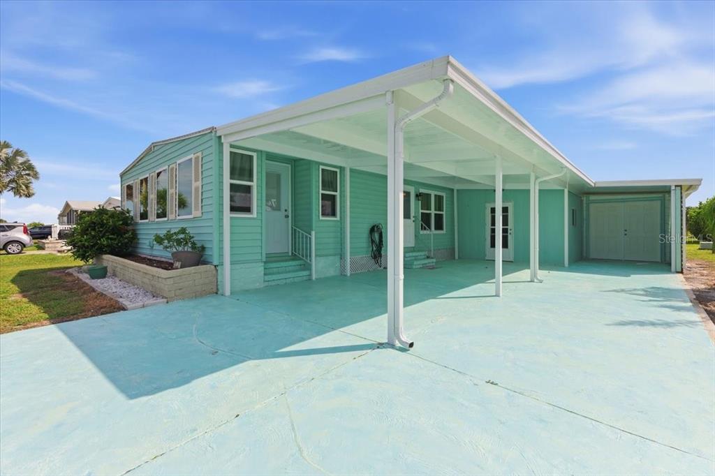 Carport offers extra parking