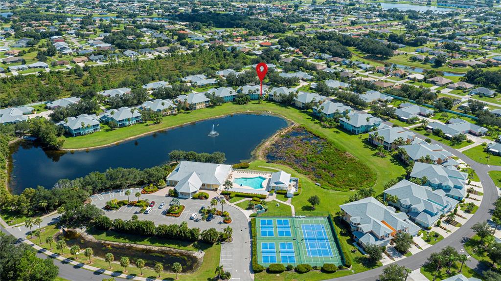 Centrally located amenities area.