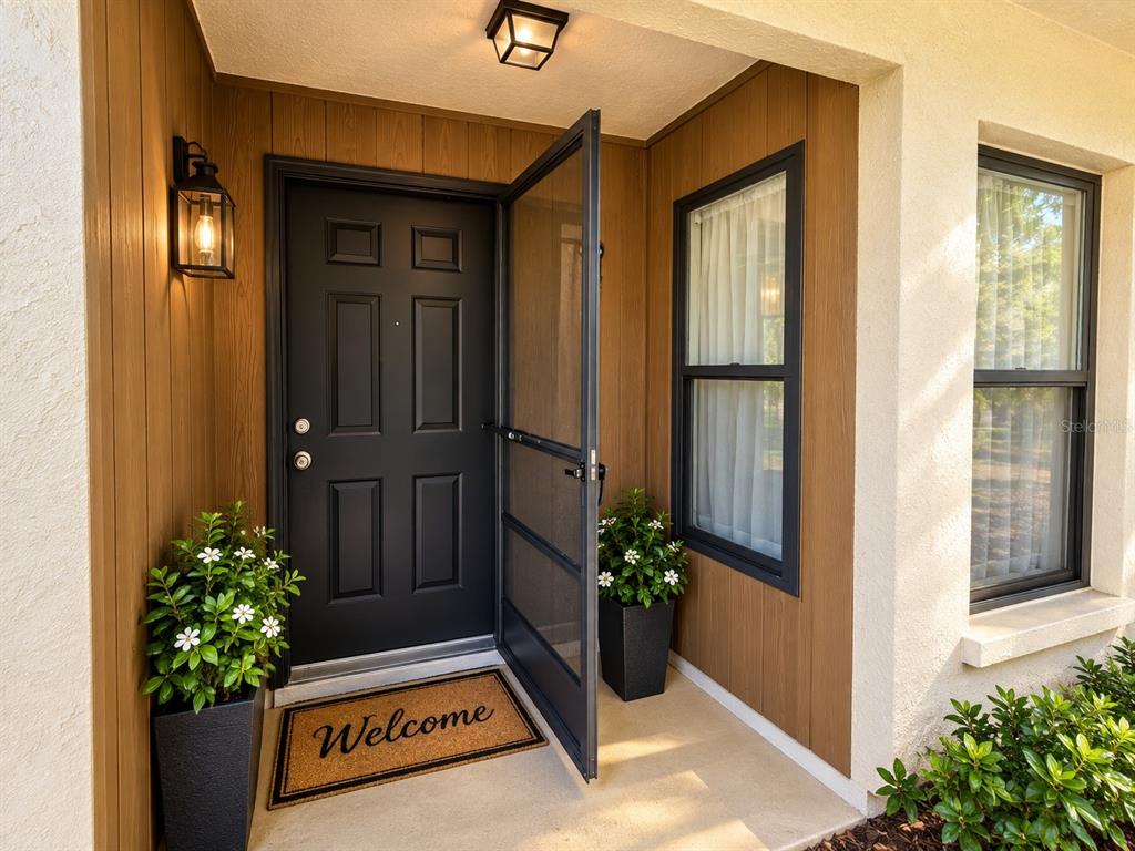 Staged front entry