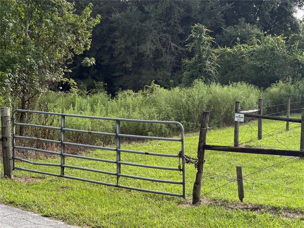Gated Entrance to the Property