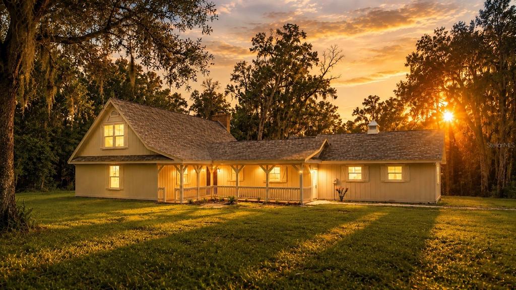 Front Elevation at Twilight