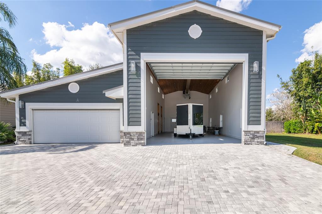 RV Garage open