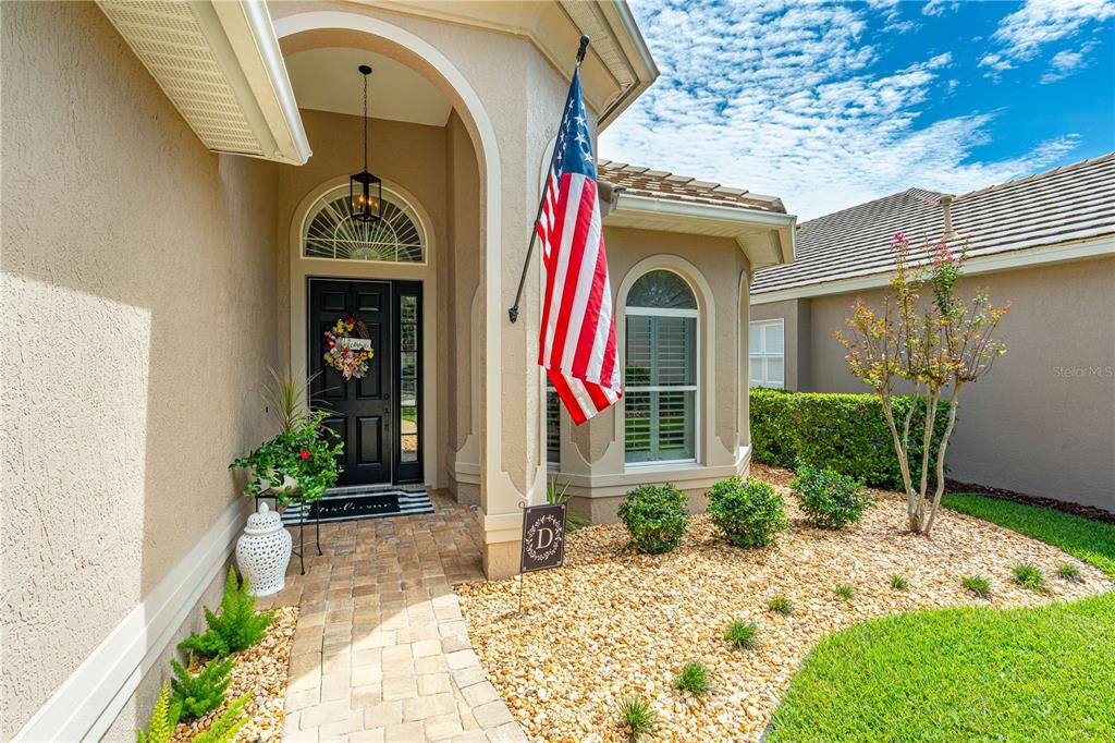 Welcoming front porch