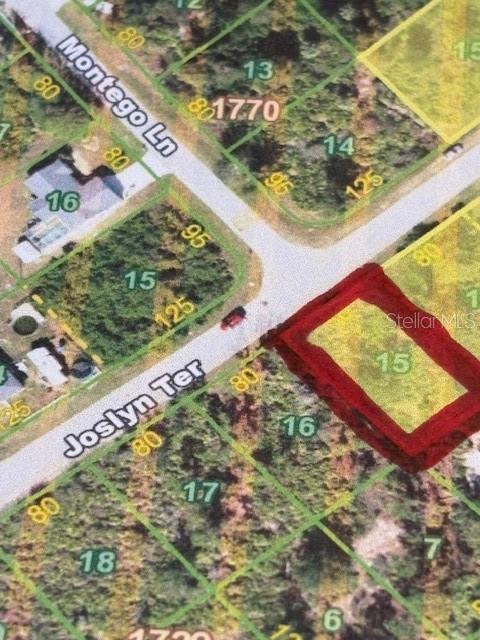 Joslyn Terrace Lot Faces Intersection With Montego Lane - Sign On Property