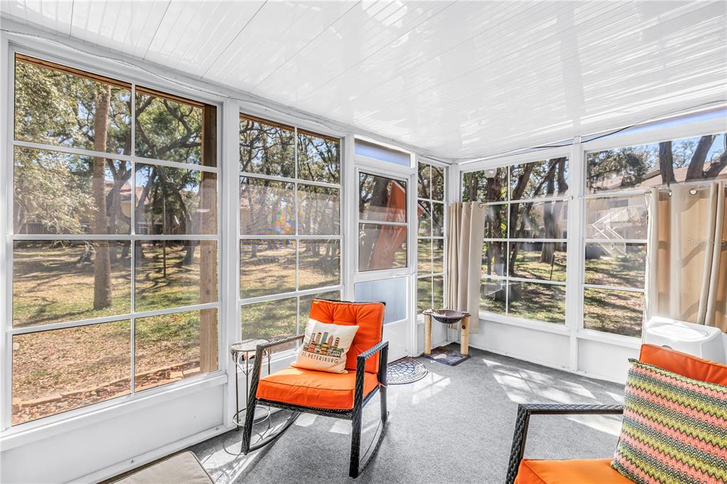Private and peaceful park view with an additional 153 sq ft of climate controlled space