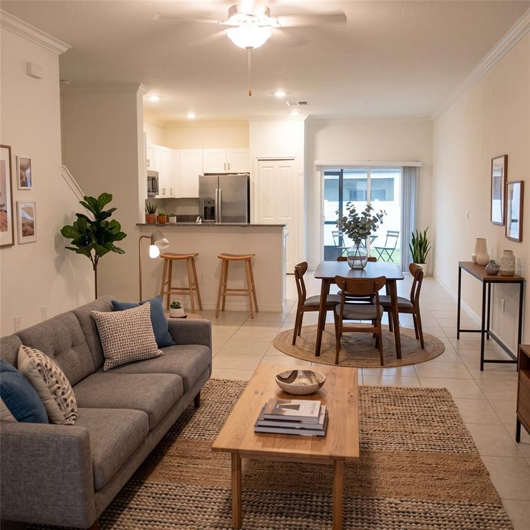 Virtually staged for visualization purposes. Furnishings and décor shown are not included.