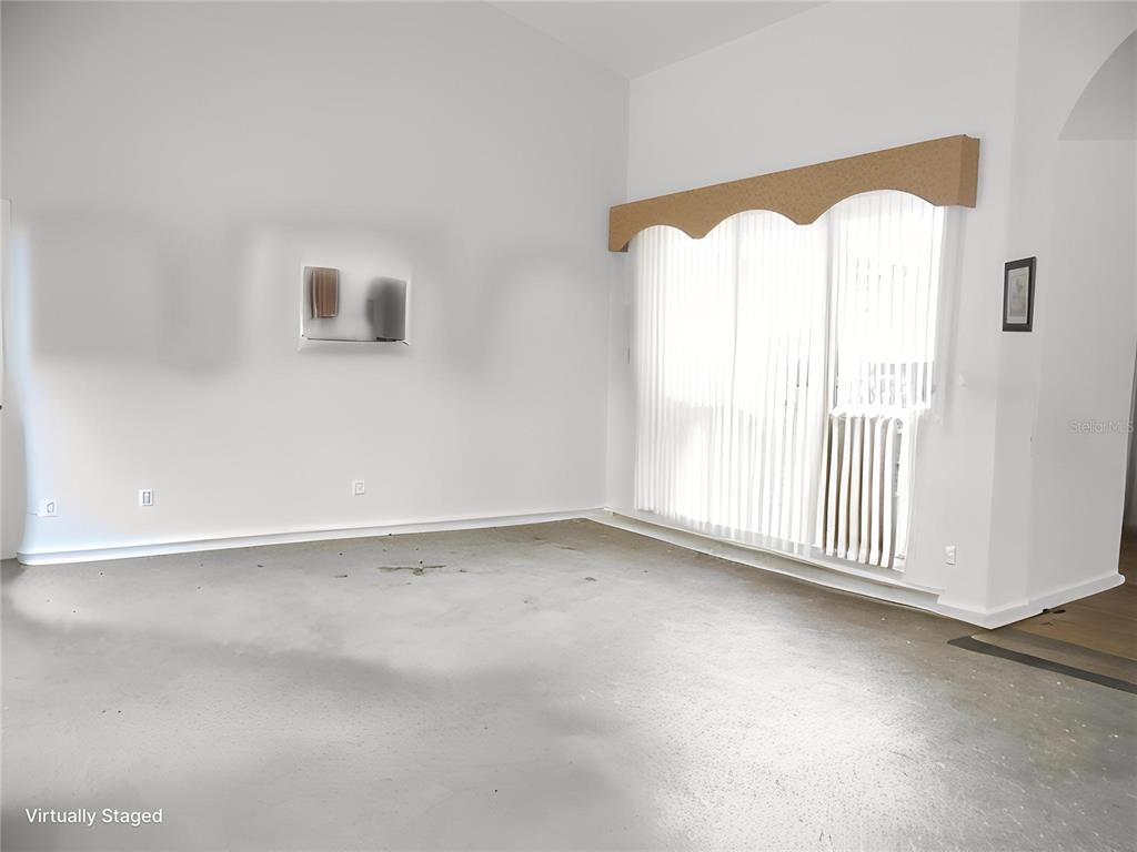 Formal living room with furniture virtually removed