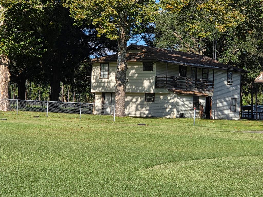 Dappled sunlight on the house in a perfectly shaded setting