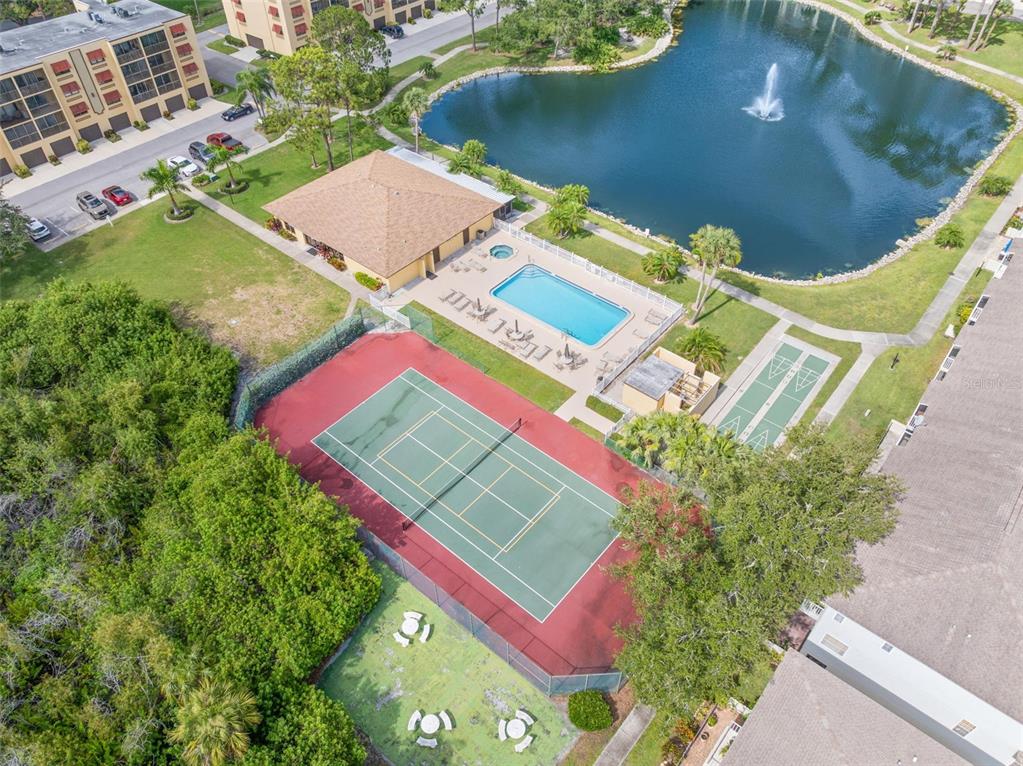 Tennis & Picklewall, Shuffleboard, Pool, Clubhouse.