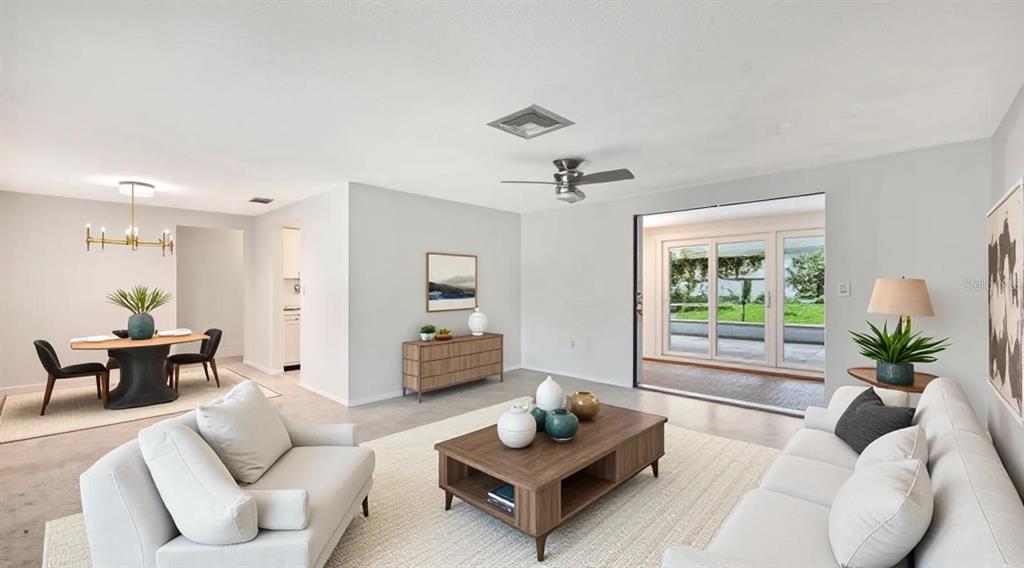 Staged Living and Dining Rooms