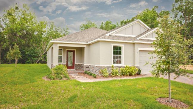Model home - actual lot & features may vary. - Actual home has a 3-car garage.