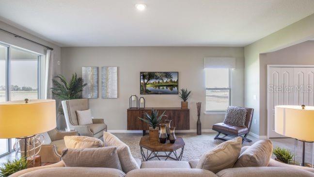 Model home - actual features may vary.