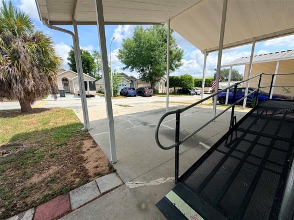 Ramp for easy access including wheelchairs