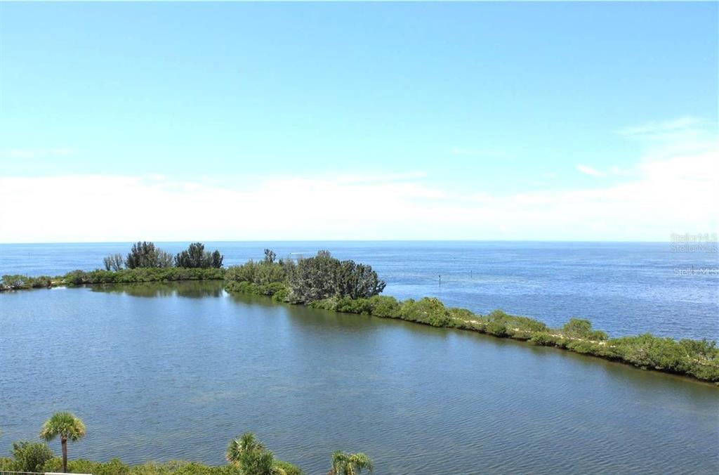 Imagine waking up to this picturesque view every day of sparkling Lagoon and Gulf waters