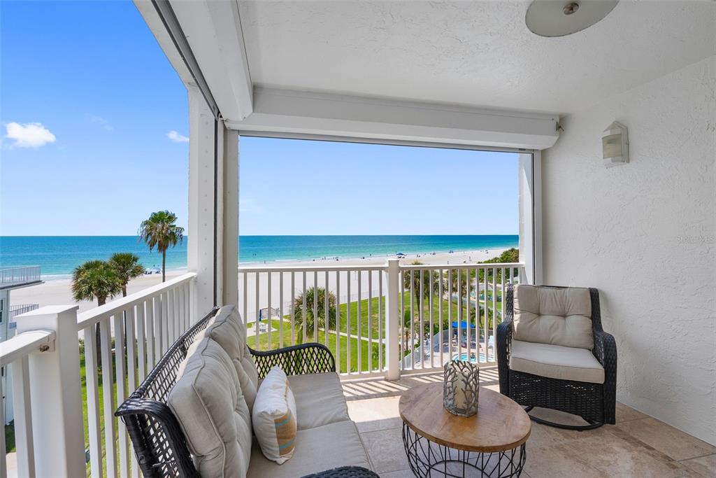 This is your corner Gulf front balcony!