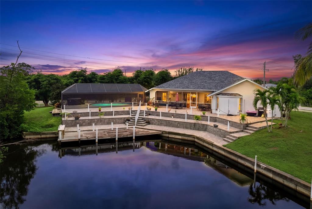 Dock and Canal at Twilight