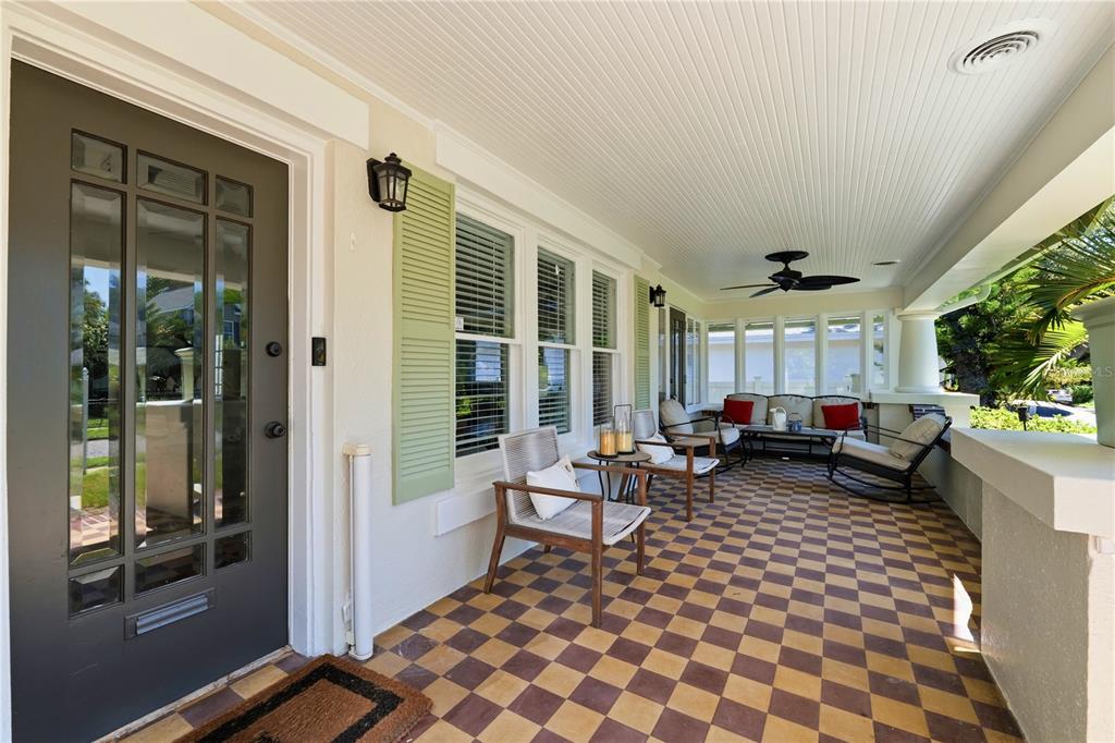 Oversized front porch