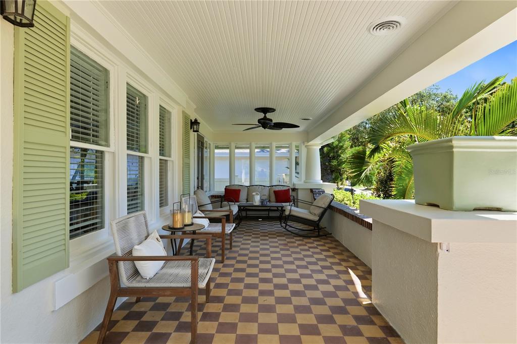 Oversized front porch