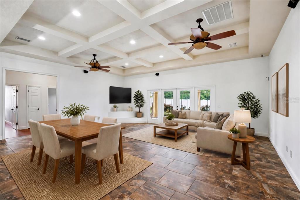 Virtually Staged Family/Dining Combo