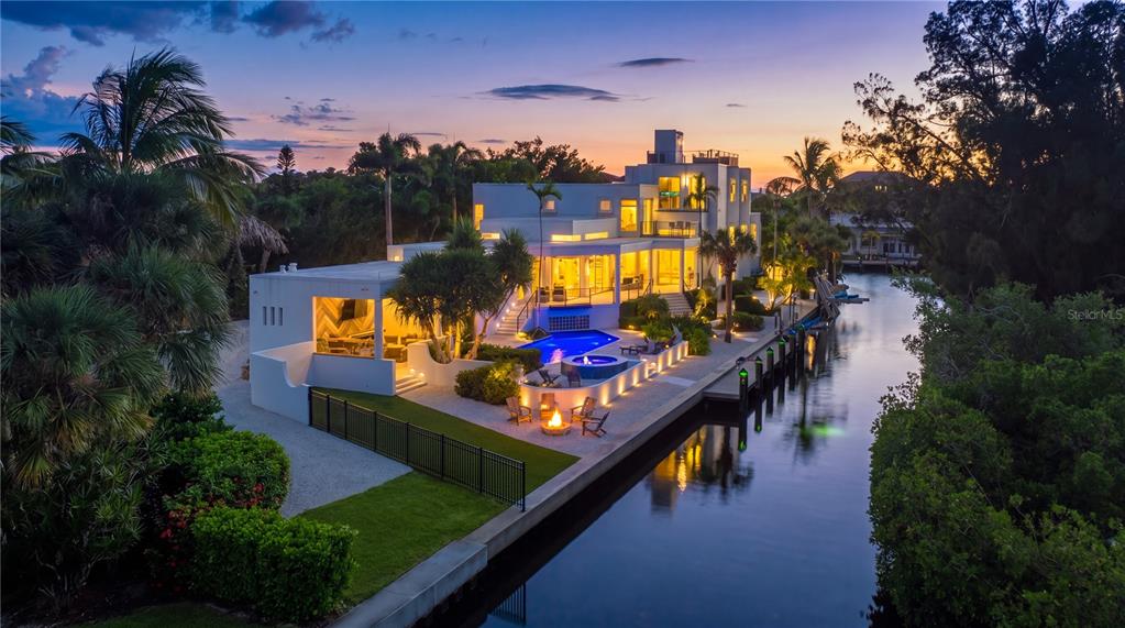 As the sunsets, this residence captures the glow