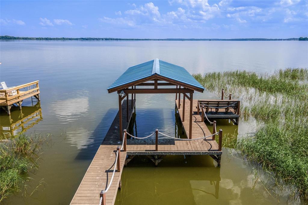 Boat house on little lake Harris