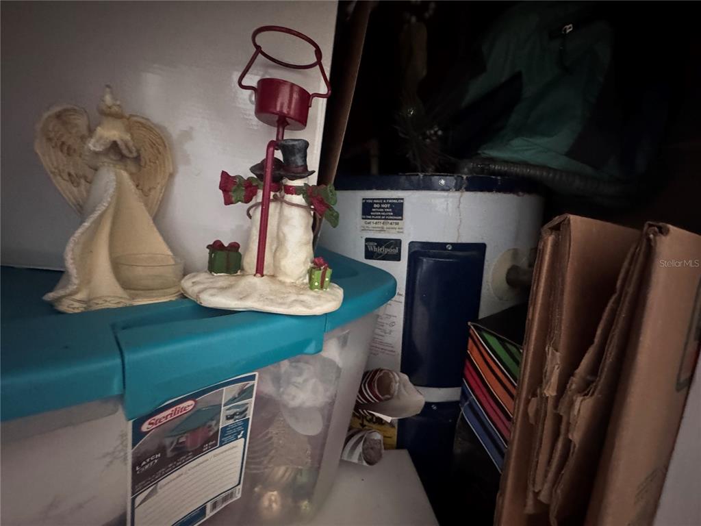 Water Heater in space under the stairs