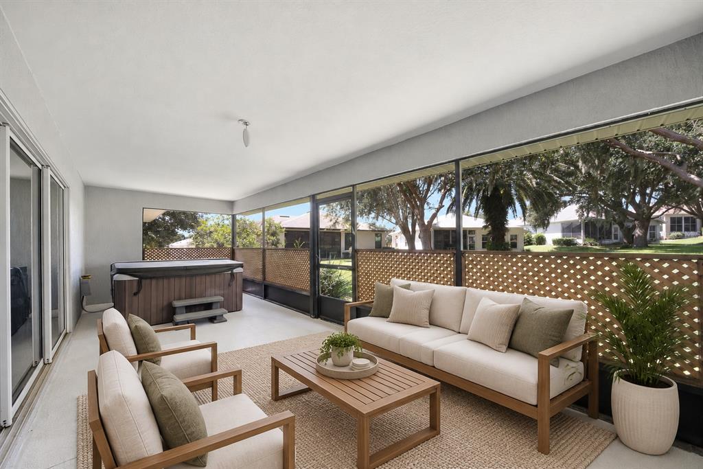 Spacious lanai with hot tub included!!!