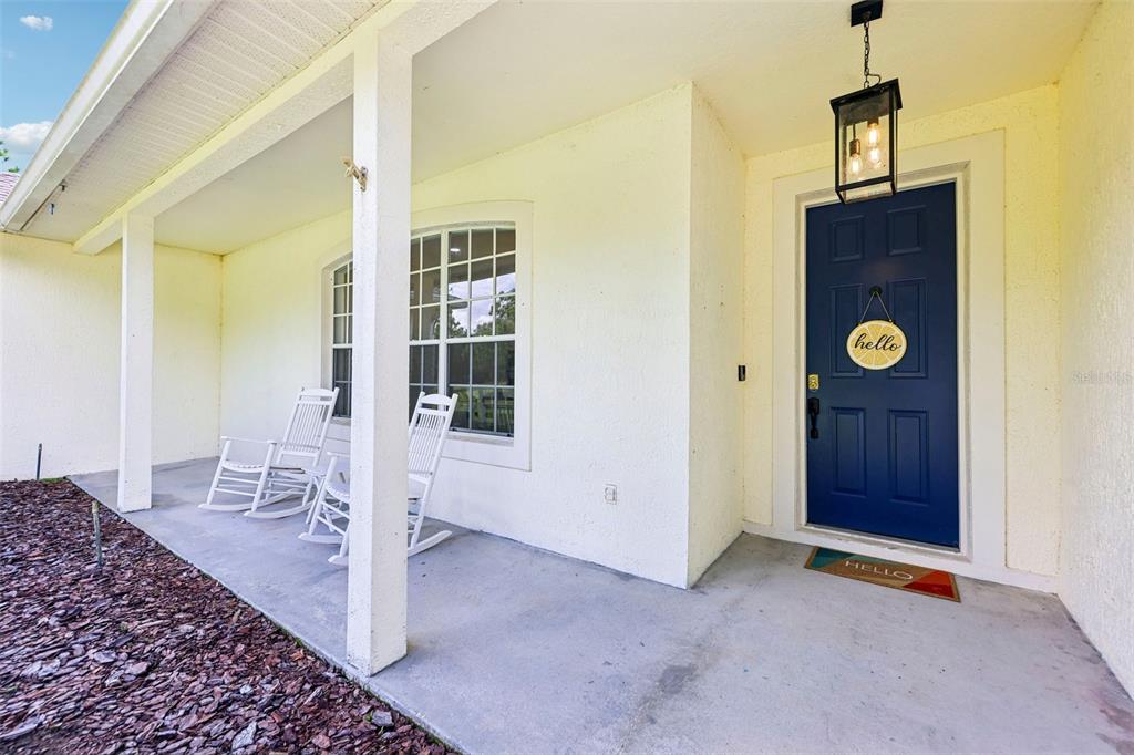 A covered front porch welcomes you home, while the EXPANSIVE LOT, fenced backyard and PRIVATE POOL create a wonderful setting for enjoying the outdoors.