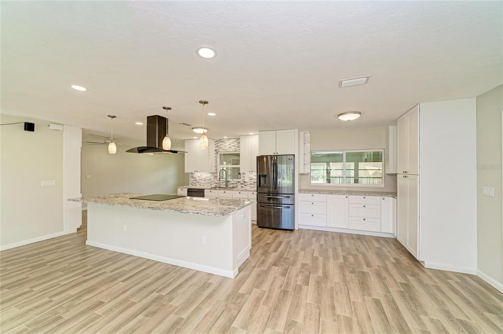 New custom kitchen with granite.