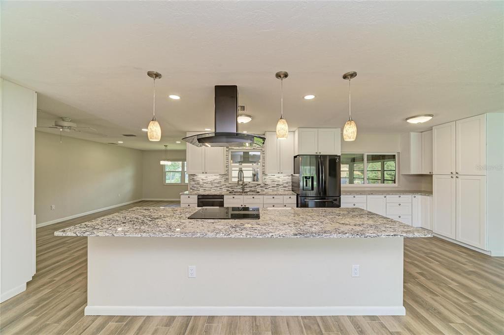 New custom kitchen with granite.