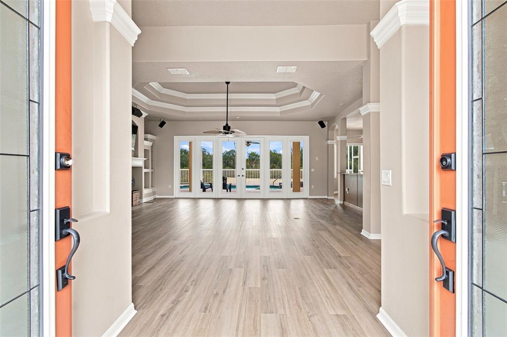 view from front door entrance