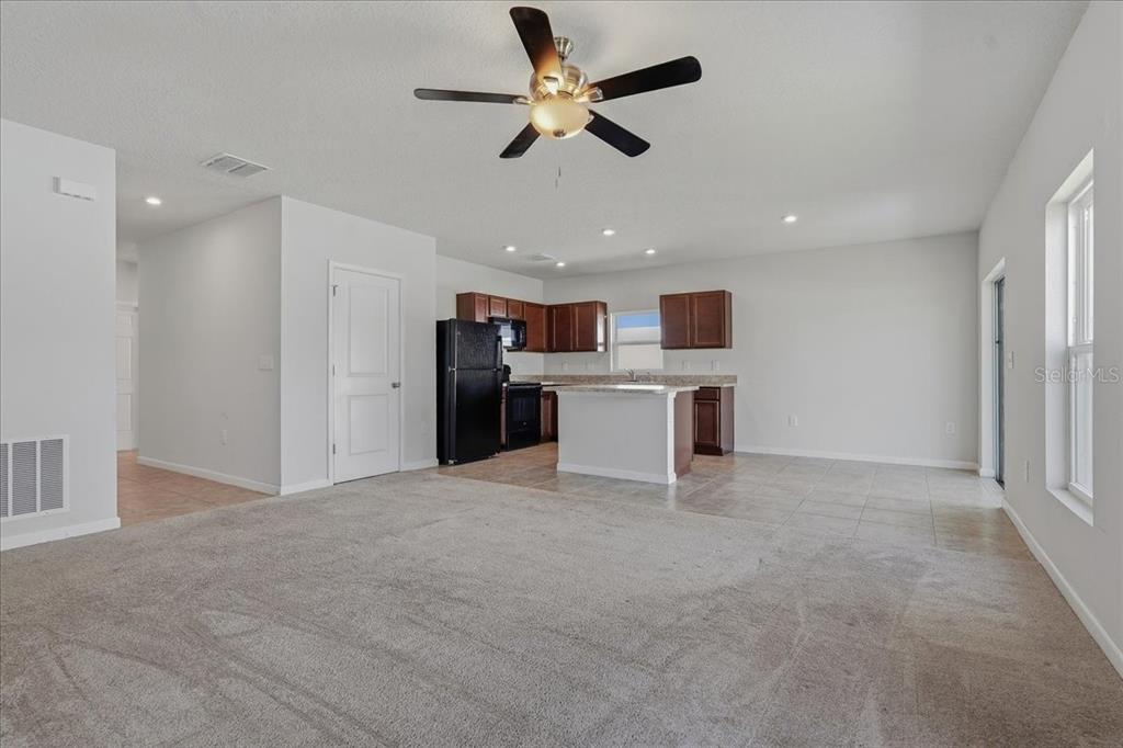 Living-dining-kitchen view