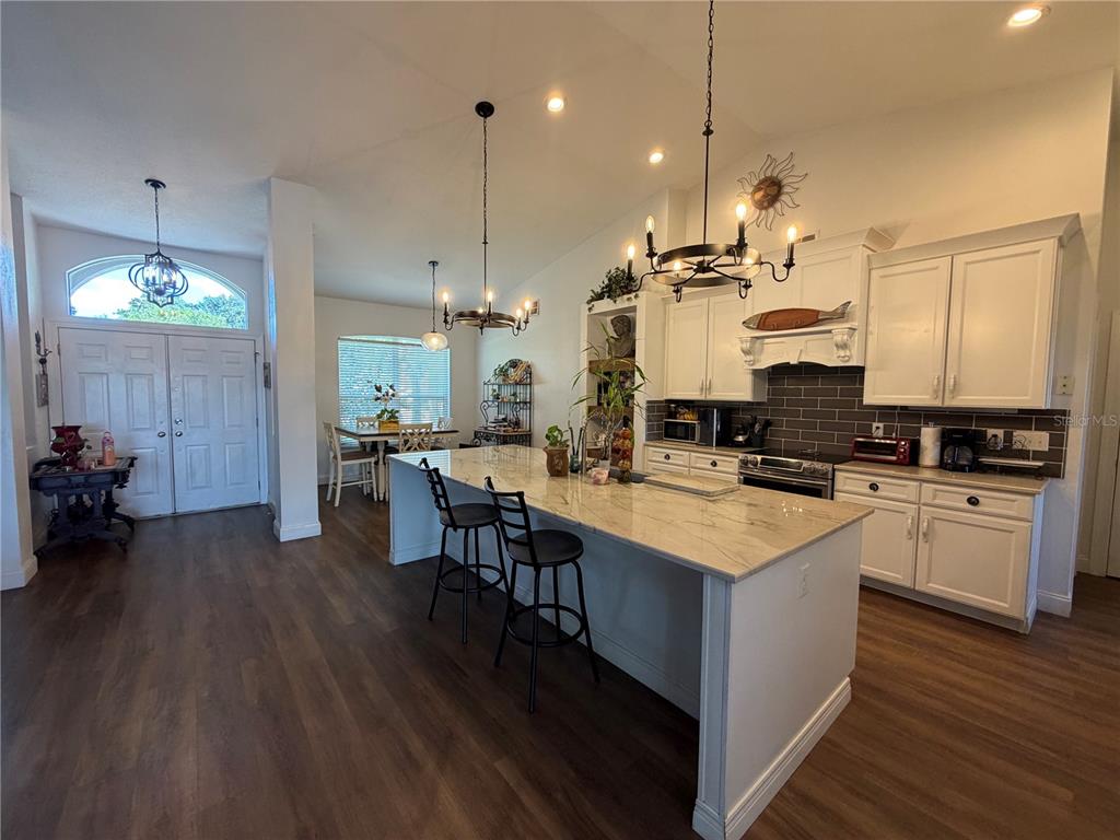 Kitchen and front door