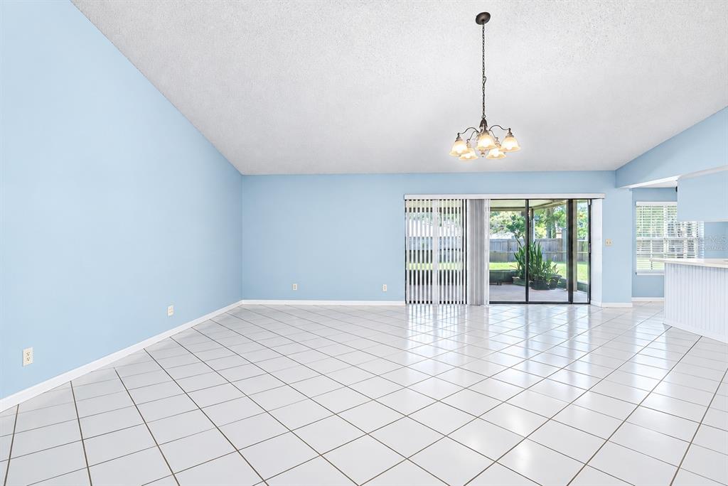 Virtually staged to show room empty and painted
