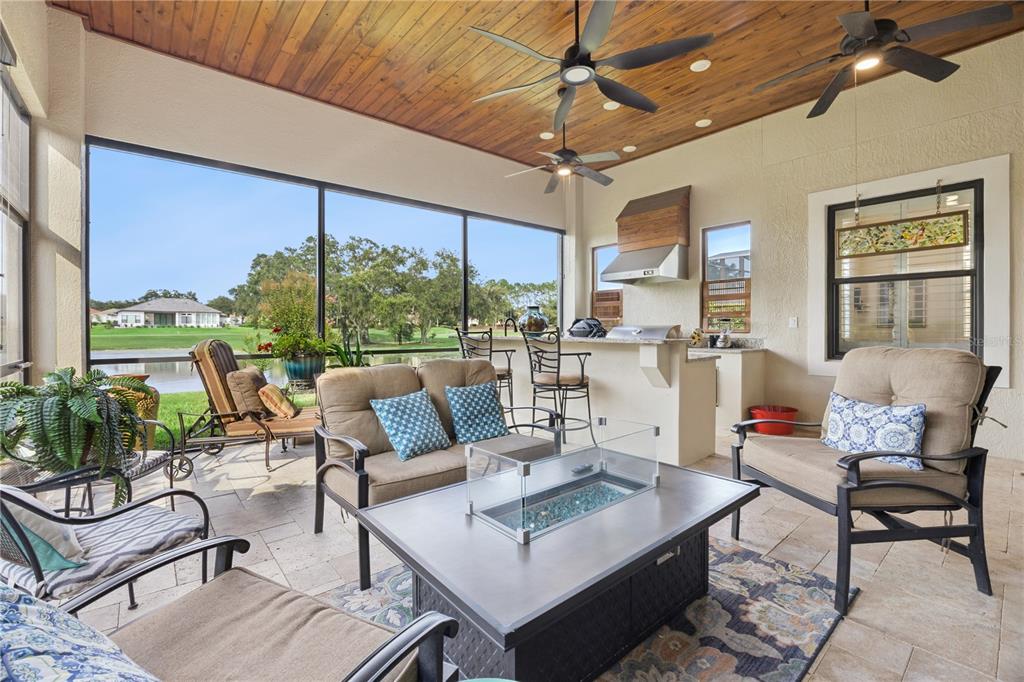 Stunning Summer Kitchen designed for the best outdoor Barbecue experience.