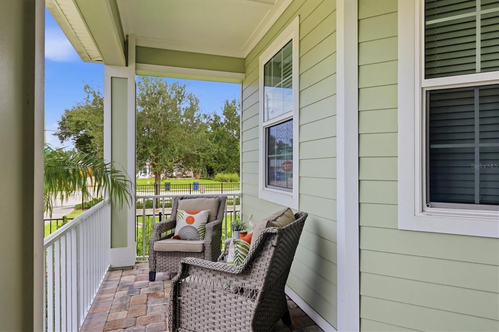 Quaint front porch